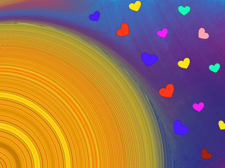 Contemporary Gradient Art - Modern Abstract Background Conceptの写真素材