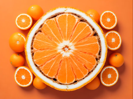 Beauty of Orange, Generative Aiの素材
