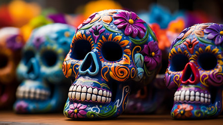 Time Honored Day of the Dead Festivities, Generative Aiの素材