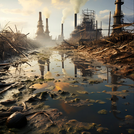 The Impact of Greenhouse Effect on Climate Nature, Generative Aiの素材