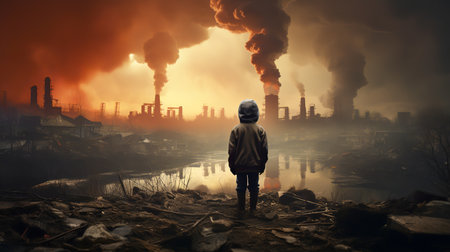 The Impact of Greenhouse Effect on Climate Nature, Generative Aiの素材