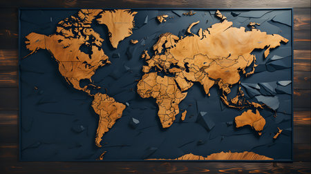 Continents of the World Geography Background for Exploration, Generative Aiの素材