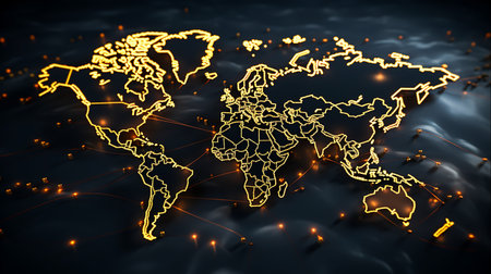 Continents of the World Geography Background for Exploration, Generative Aiの素材