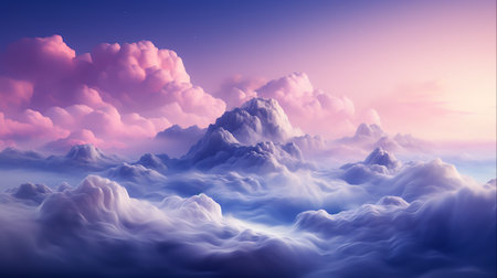 The simple scenery is magically beautiful in the background, Generative Aiの素材