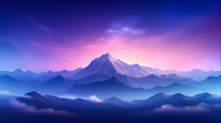 The simple scenery is magically beautiful in the background, Generative Aiの素材