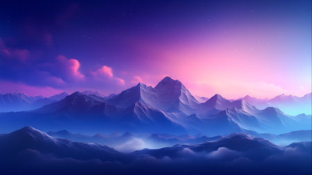 The simple scenery is magically beautiful in the background, Generative Aiの素材