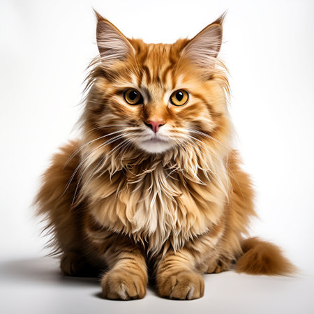 Tranquil Moments with a Cute Pet Cat Indoor Serenity, Generative Aiの素材