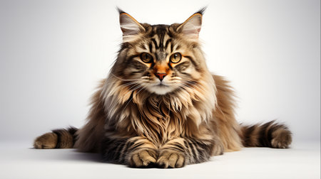 Tranquil Moments with a Cute Pet Cat Indoor Serenity, Generative Aiの素材