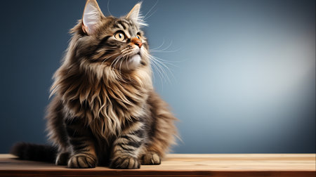 Tranquil Moments with a Cute Pet Cat Indoor Serenity, Generative Aiの素材