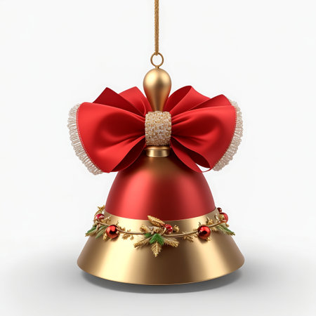 Festive Christmas Decorations Snowman, Tree, Bell, and Wreath, Generative Aiの素材