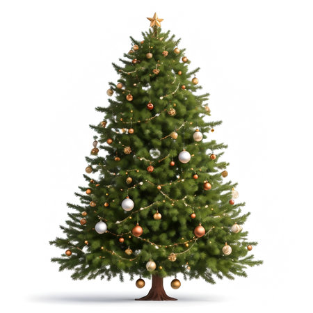 Festive Christmas Decorations Snowman, Tree, Bell, and Wreath, Generative Aiの素材