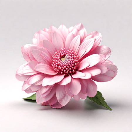 Romantic Red and Pink Flowers in a White Background Nature Beauty Captured in Detail, Generative Aiの素材