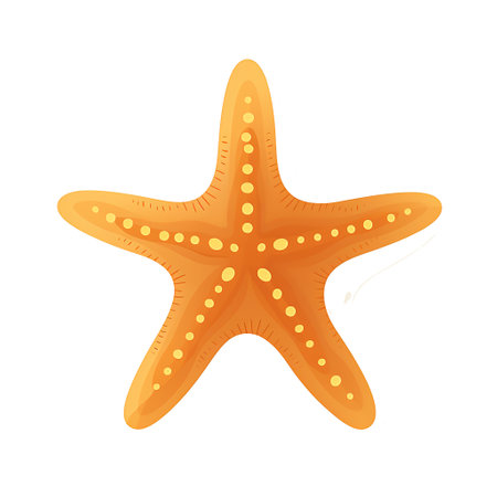 Vibrant Underwater Life - Colorful Starfish in the Tranquil Ocean Seabed, Generative aiの素材