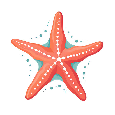 Vibrant Underwater Life - Colorful Starfish in the Tranquil Ocean Seabed, Generative aiの素材