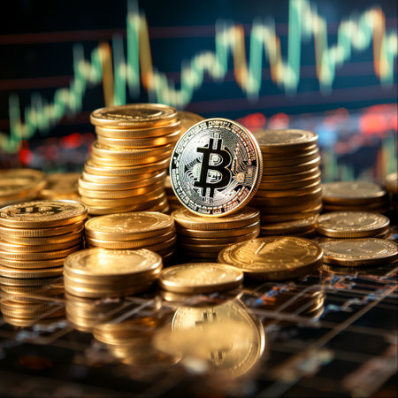 Digital Wealth: Bitcoin Rise for Financial Growth in Cryptocurrency Investment and Blockchain Technology, Generative Aiの素材
