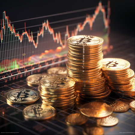 Digital Wealth: Bitcoin Rise for Financial Growth in Cryptocurrency Investment and Blockchain Technology, Generative Aiの素材