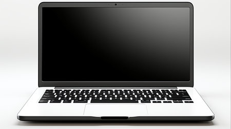 Modern Workspace Professional Using Laptop at Home Office Desk for Remote Work and Online Business, Generative Aiの素材