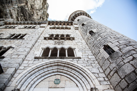 Rocamadour Sanctuary Tower, Lot, Franceのeditorial素材