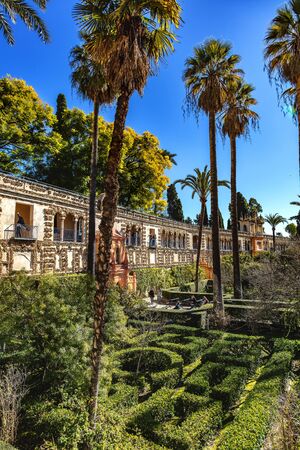Real AlcÃ¡zar de Seville, Andalousie, Espagne / Real AlcÃ¡zar of Seville, Andalusia, Spainの写真素材