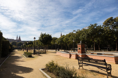 Seville, Andalusia, Spain: Spain Square (Plaza de Espana) was built in 1928