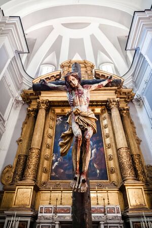 Santa Maria della Sanita, close to the altar of Christのeditorial素材