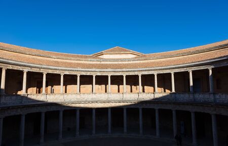 Details of the palace of the Alhambra from Granada, Spainのeditorial素材