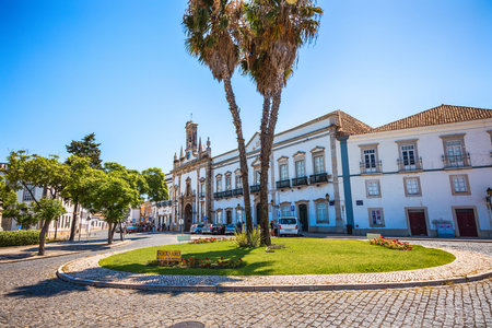 Roundabout of Cmte Street. Francisco Manueville, Faro City, Algarve Region, Portugal