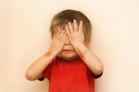 An impression of an abused child. の写真素材