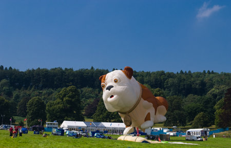 One of the featured balloons at the Bristol Internation Balloon Festival 2012のeditorial素材