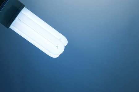 Compact fluorescent light bulb.の写真素材