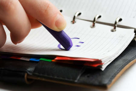 Drawing by a pastel crayon.の写真素材