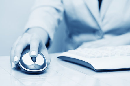 Wireless computer mouse.の写真素材