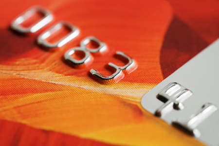 Close-up of credit card.の写真素材