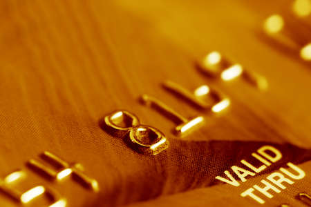 Close-up of credit card.の写真素材