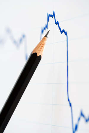 Sharp decrease in the stock market trends.の写真素材