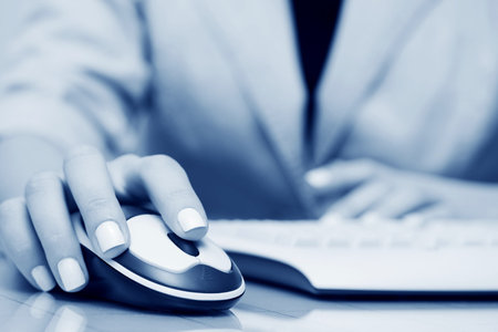 Wireless computer mouse.の写真素材