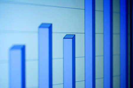 Stock market graphs on the computer display.の写真素材