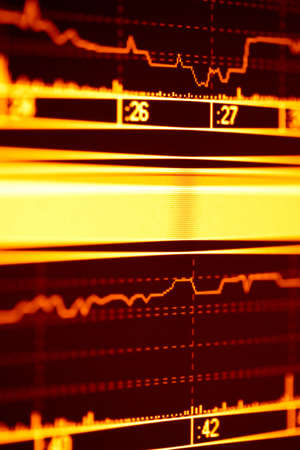 Stock index on the computer monitor.の写真素材