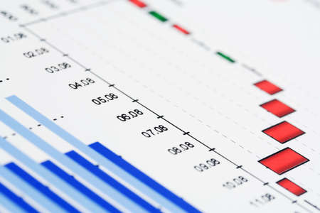 Stock market graphs and charts.の写真素材