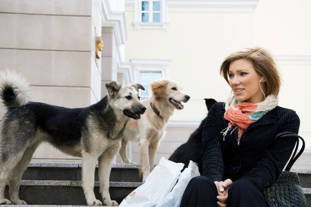 Casual meeting.の写真素材