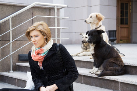 Funny audience.の写真素材