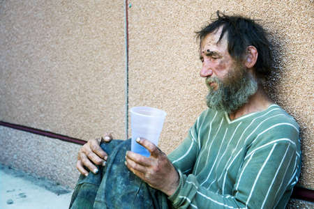 Painful morning of the alcoholic after binge.の写真素材