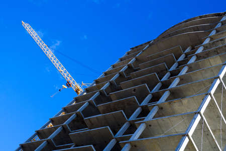 Construction of apartment houses.の写真素材