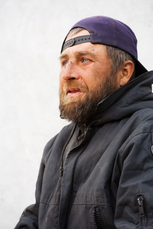 Homeless man.