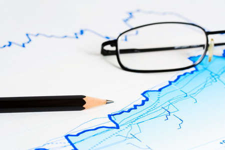 Analysis of business reports.の写真素材