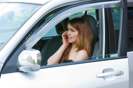 Young woman on the phone