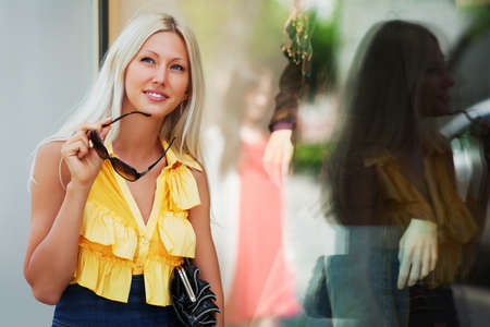 Window shoppingの写真素材