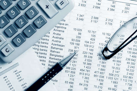 Financial accountingの写真素材