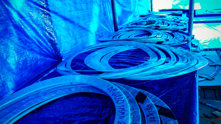 new spare part  for replace of oil gas plant maintenanceのeditorial素材