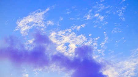 Beautiful blue  sky and cloud for background